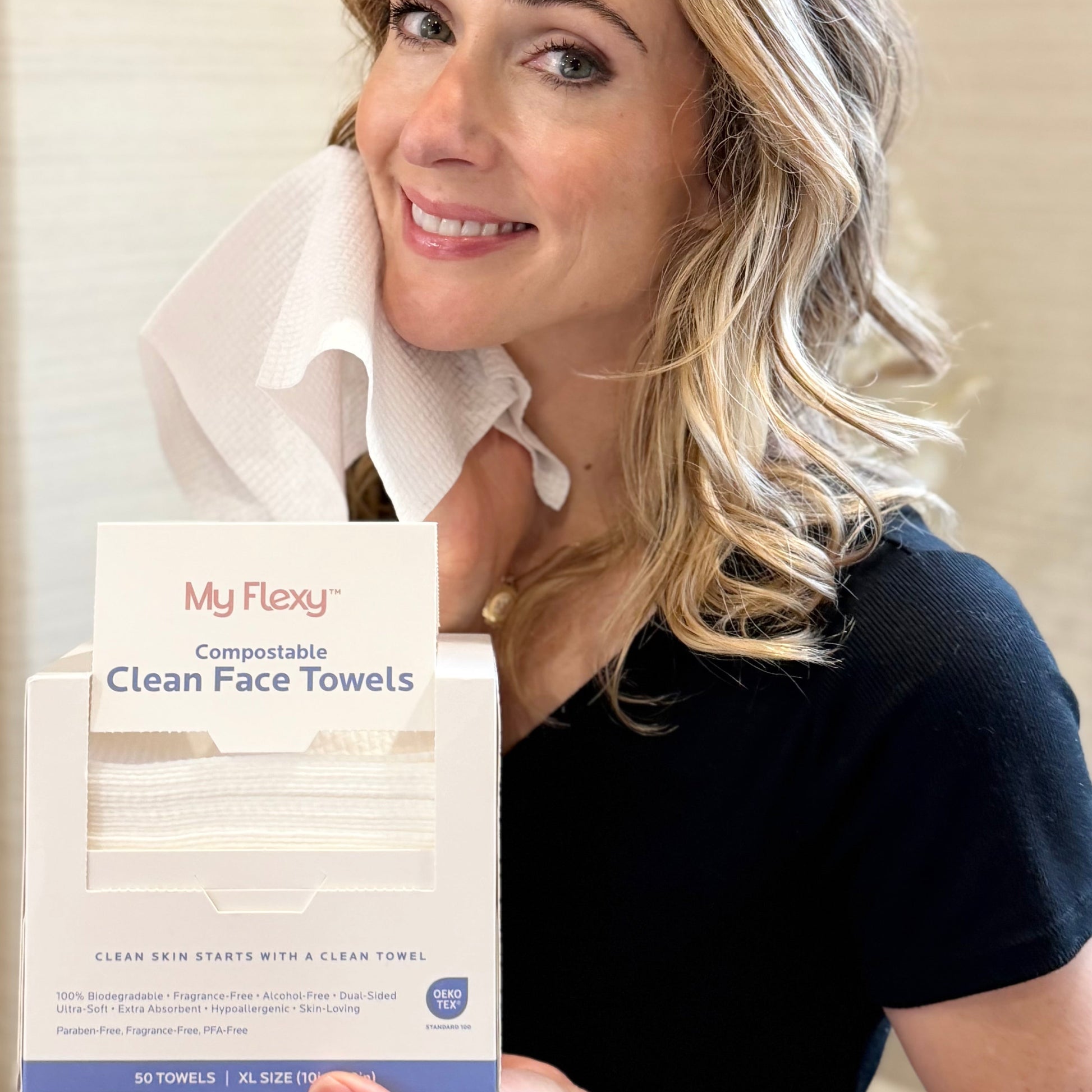 Compostable Clean Face Towels