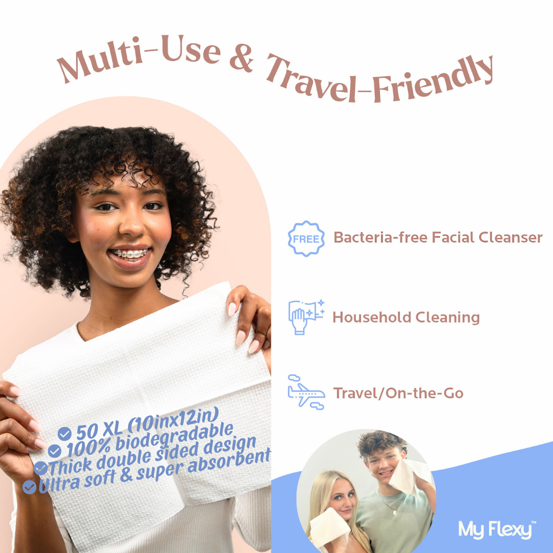 Compostable Clean Face Towels