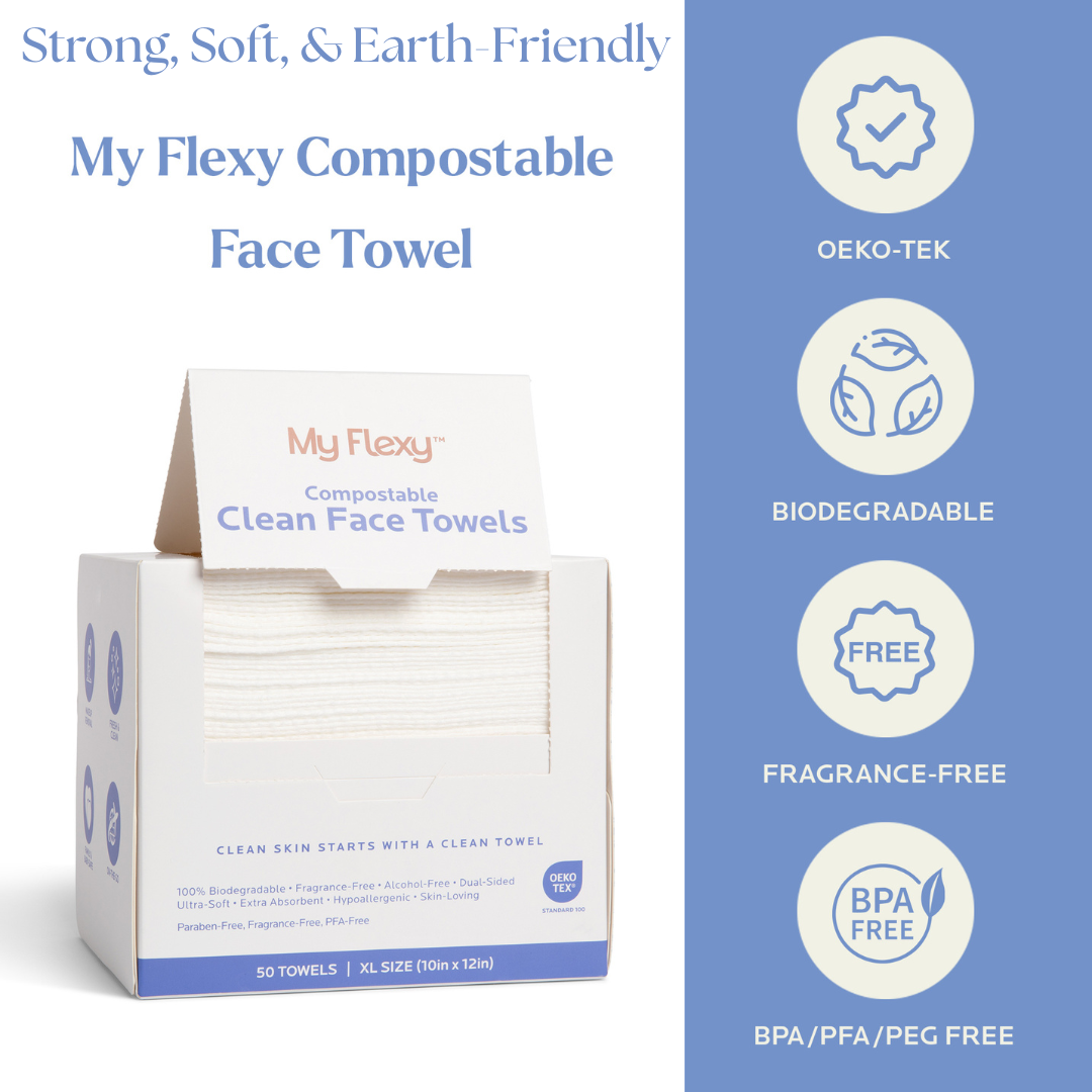 Compostable Clean Face Towels
