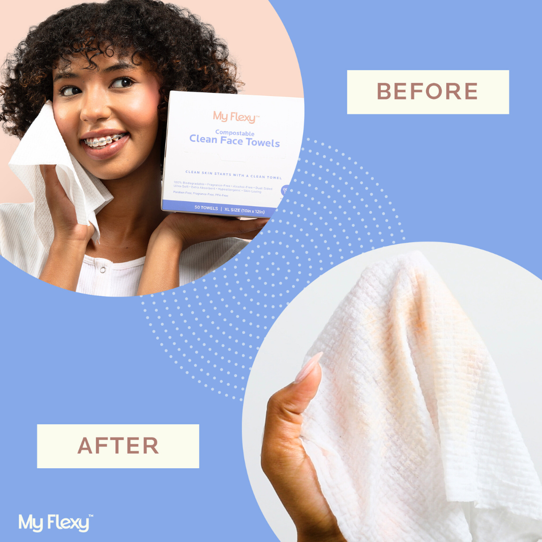 Compostable Clean Face Towels