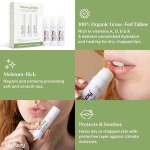Tallow Lip Balm - 3 Pack